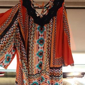 Multi color loose fit top